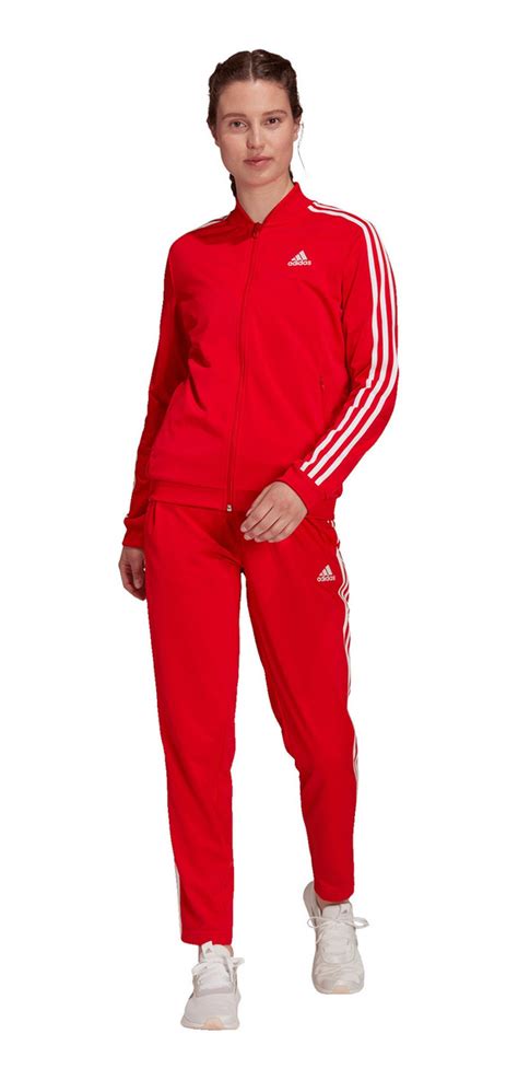 conjunto adidas mujer rojo